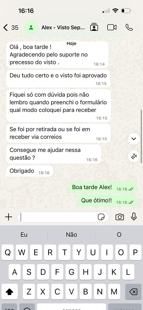 Alex — aprovado
